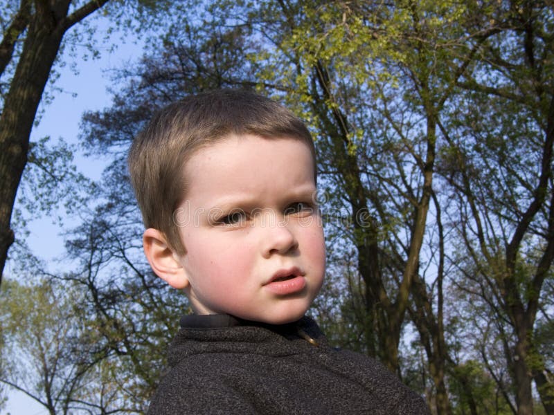 boy and trees