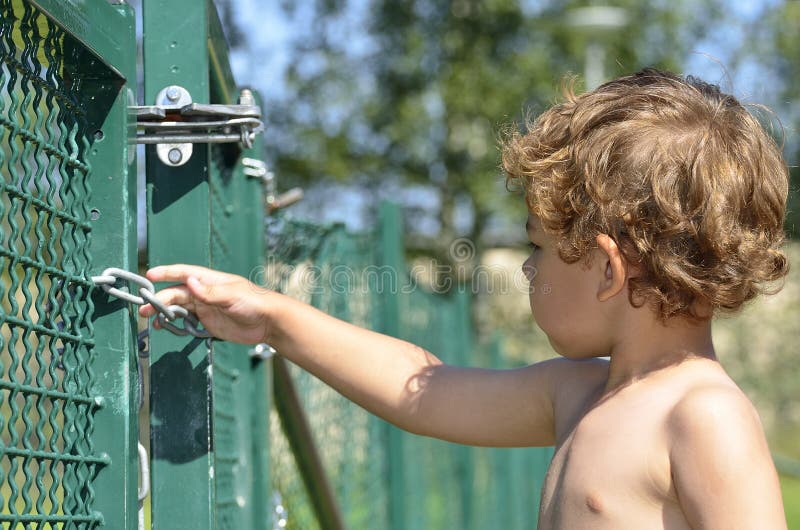 Download A boy try to escaping stock image. Image of freedom, baby - 25861907