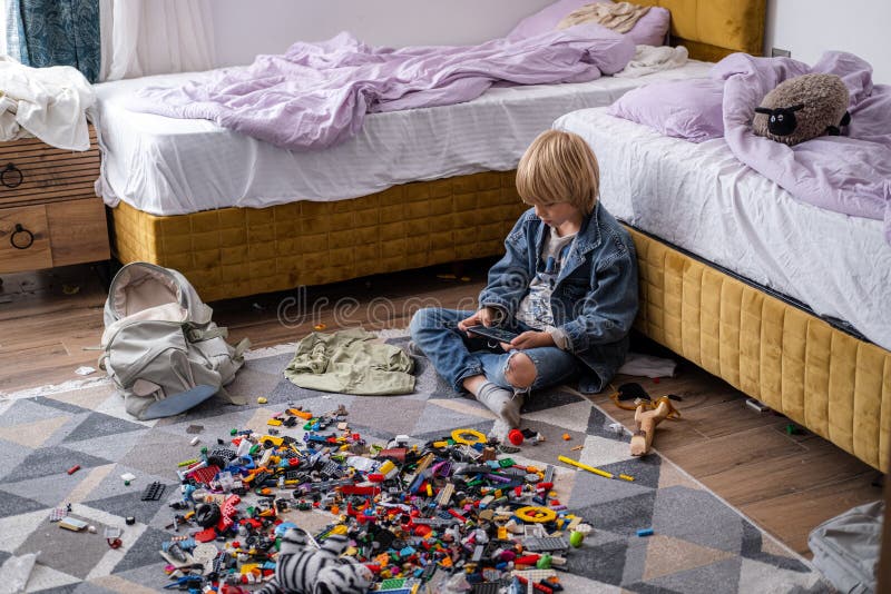 messy kids bed