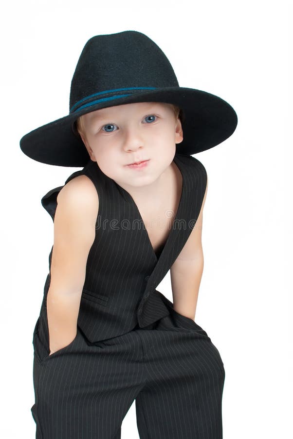 Boy in the vest stock image. Image of clothing, beautiful 21666227