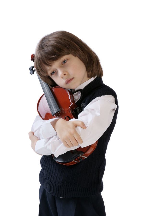 The boy with a violin