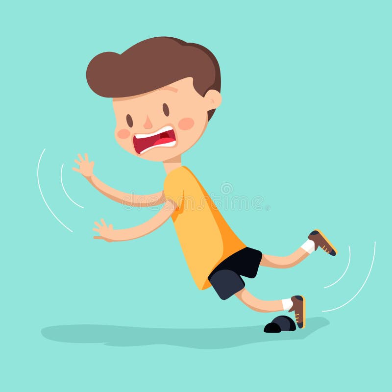 Boy Was Stumbling on Rock while Walking. Stock Vector - Illustration of fail, terrified: 96875675 Boy Was Stumbling on Rock while Walking. Stock Vector - Illustration of fail, terrified: 96875675