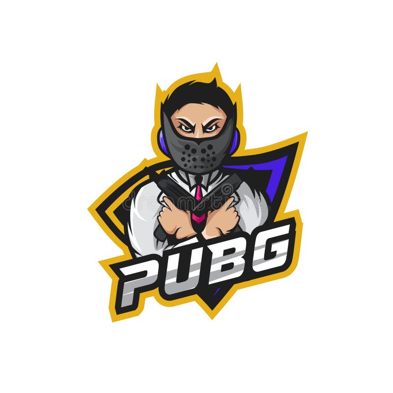 A squad of 4 player pubg Royalty Free Vector Image