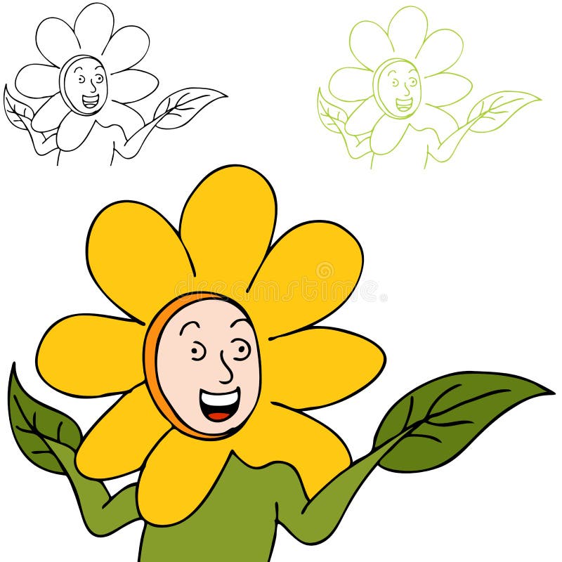 Boy Wearing Flower Costume Stock Illustrations – 157 Boy Wearing Flower ...