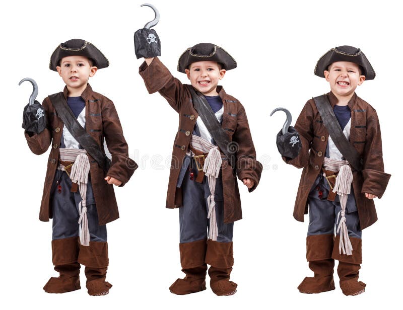 Boy wearing a pirate costume royalty free stock images Boy wearing a pirate costume royalty free stock images