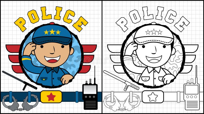 community helpers coloring pages police officer