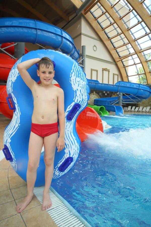 Free Boy With Swimming Toy Stock Photo - 30983910