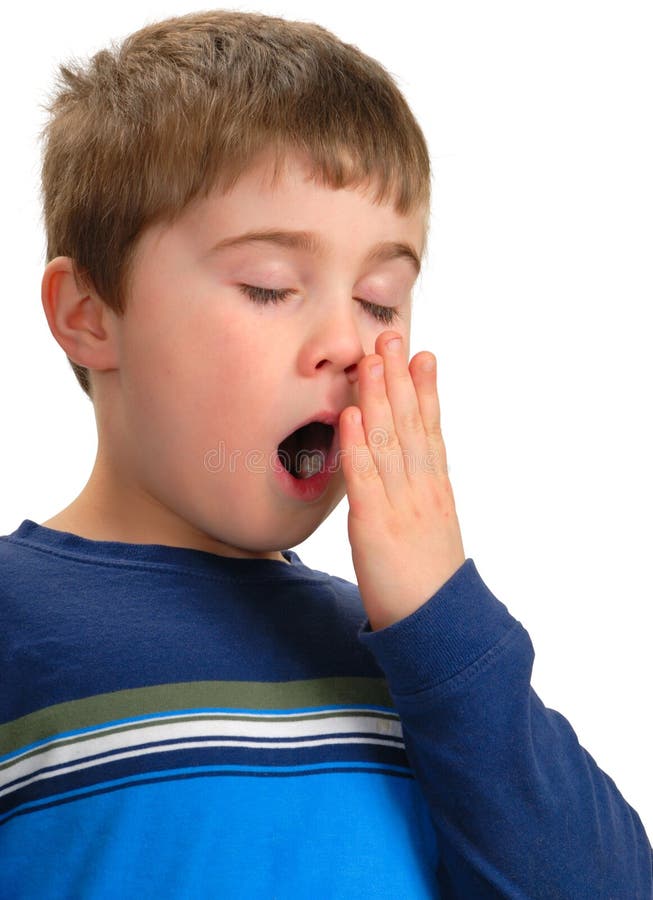 Boy yawning stock image. Image of shoulders, head, young 2742783