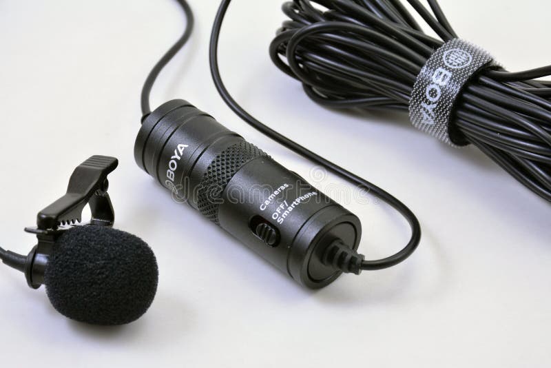 Boya byM1 Lavalier Microphone in Manila, Philippines Editorial Photo