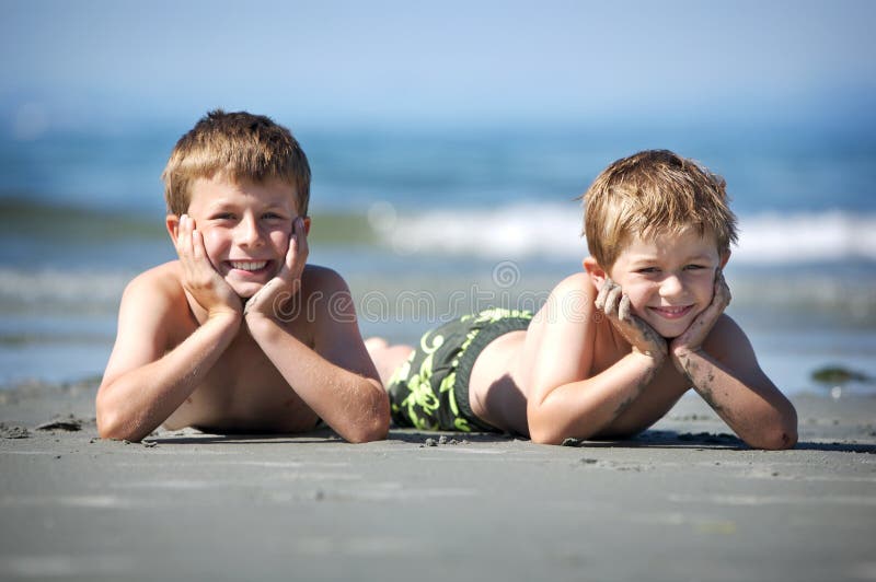 Boys at the beach