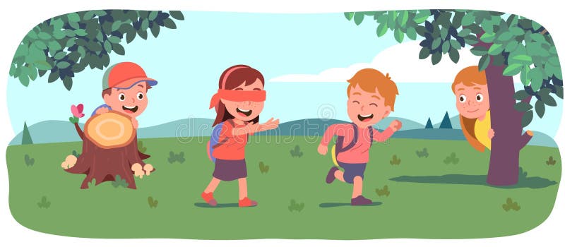 Hide and Seek Picture for Classroom / Therapy Use - Great Hide and Seek  Clipart