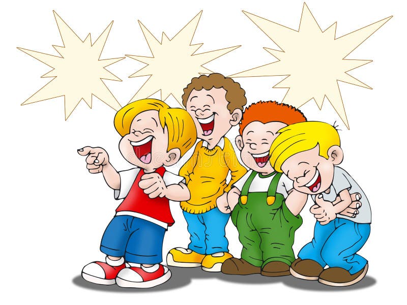 Boys laughing stock illustration. Illustration of face - 8938918