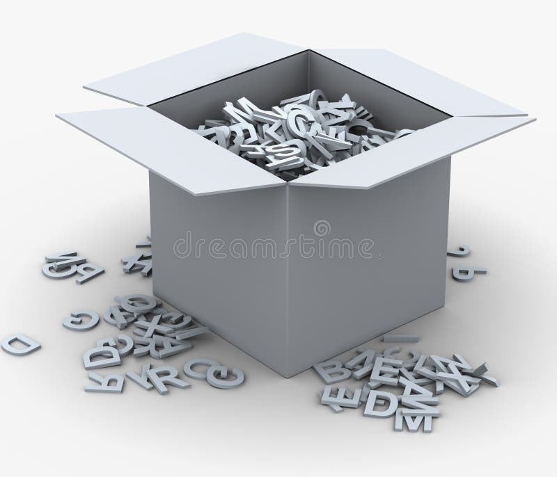 boîte 3d d'alphabets illustration stock boîte 3d d'alphabets illustration stock