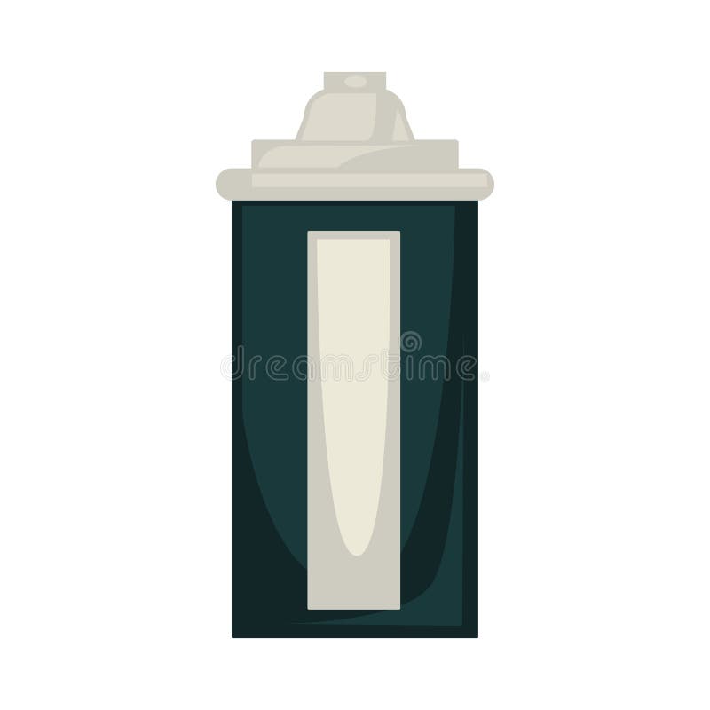Boîte d'aérosol colorée par noir illustration stock Boîte d'aérosol colorée par noir illustration stock