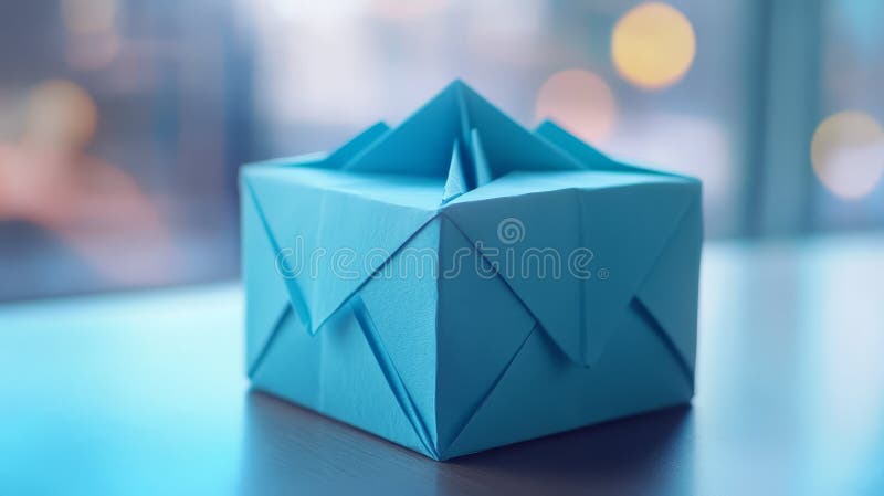 Boîte d'origami papier illustration stock