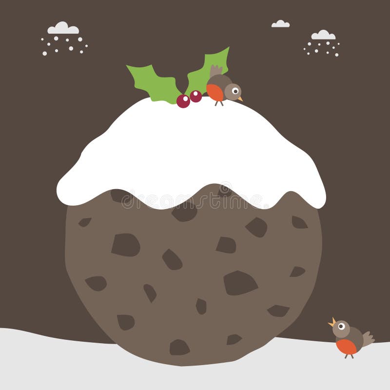 boże narodzenie pudding royalty ilustracja boże narodzenie pudding royalty ilustracja