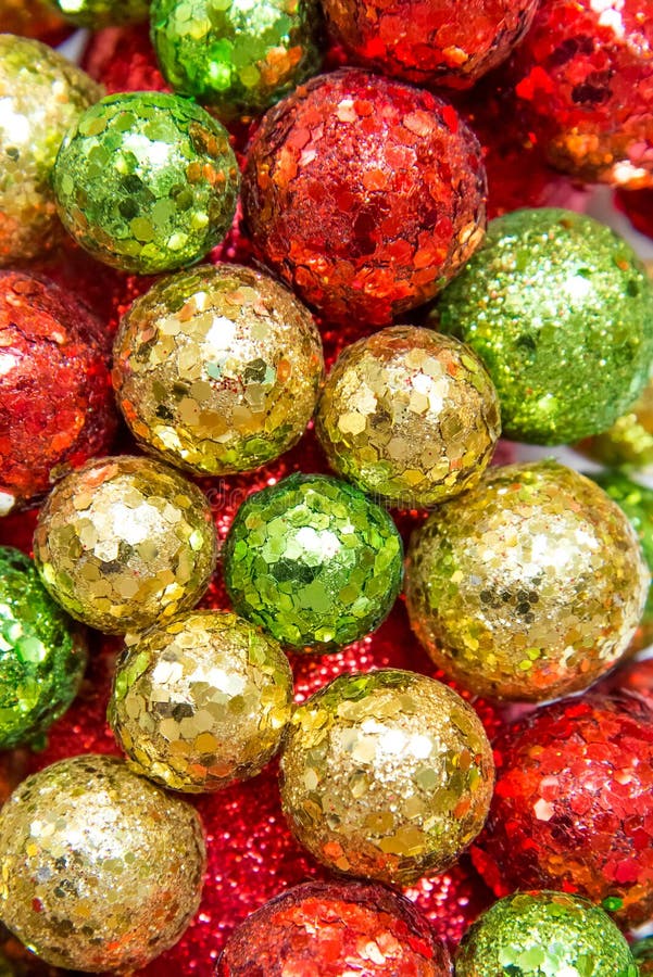 Bożenarodzeniowe dekoracje, czerwień, zieleń i złoto ornamenty, obrazy stock Bożenarodzeniowe dekoracje, czerwień, zieleń i złoto ornamenty, obrazy stock
