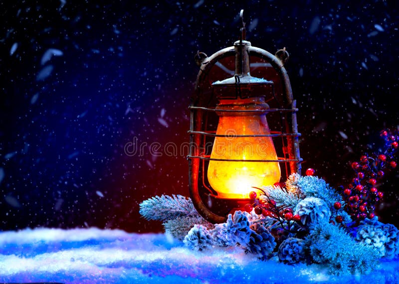 Bożenarodzeniowy lampion zdjęcie stock Bożenarodzeniowy lampion zdjęcie stock