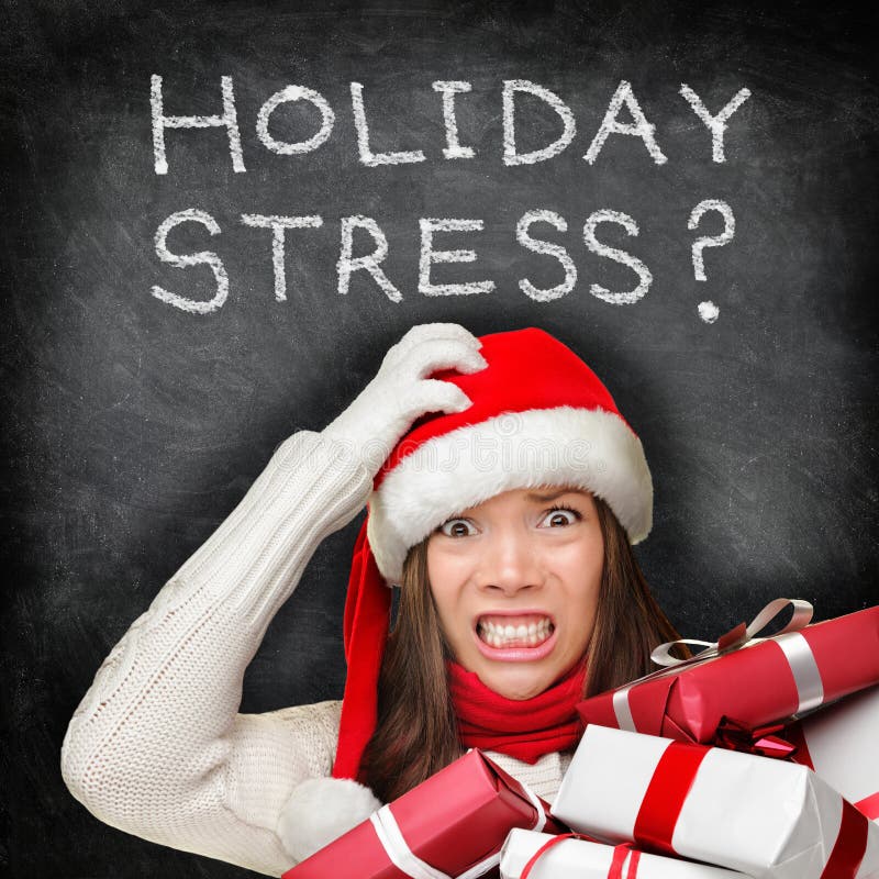 Bożenarodzeniowy wakacyjny stres - zaakcentowani zakupów prezenty
