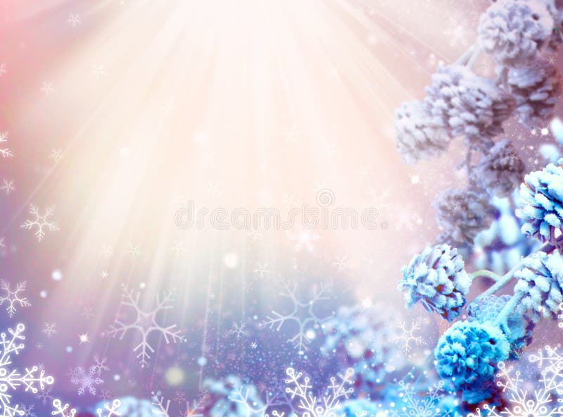 Bożenarodzeniowy Śnieżny tło fotografia royalty free