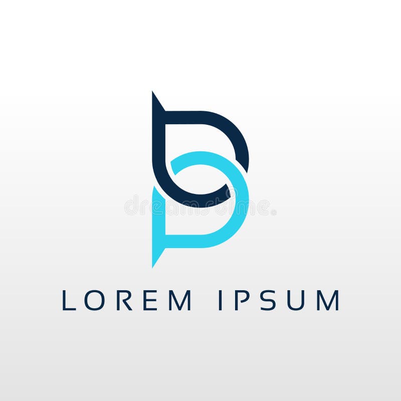 BP Letter Logo Design Icon Template Elements - Vector Sign Stock Vector