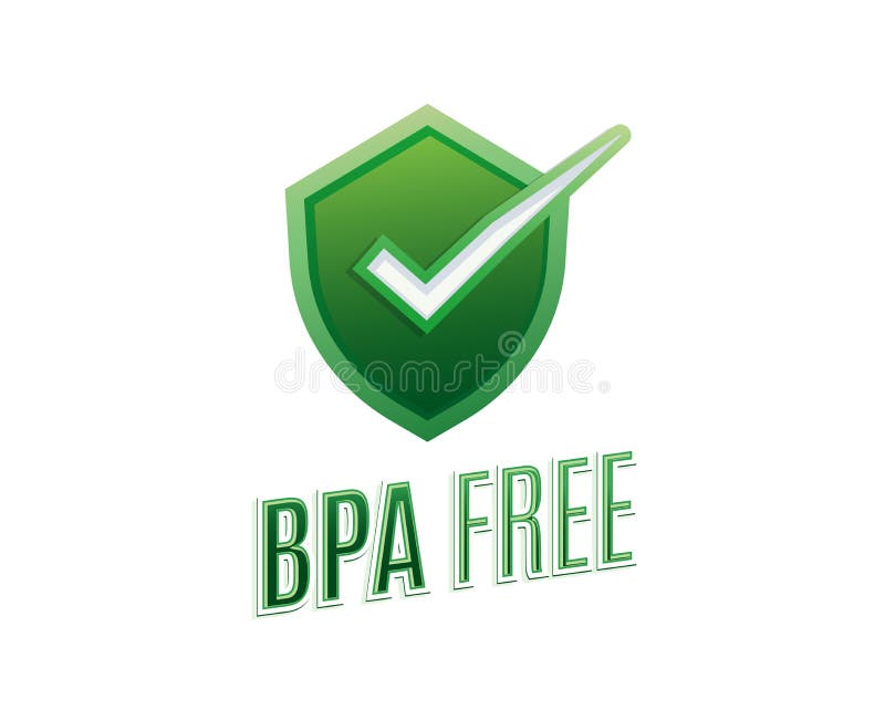 Premium Vector  Label bpa free in shield flat vector illustration for  logo, icon, badge