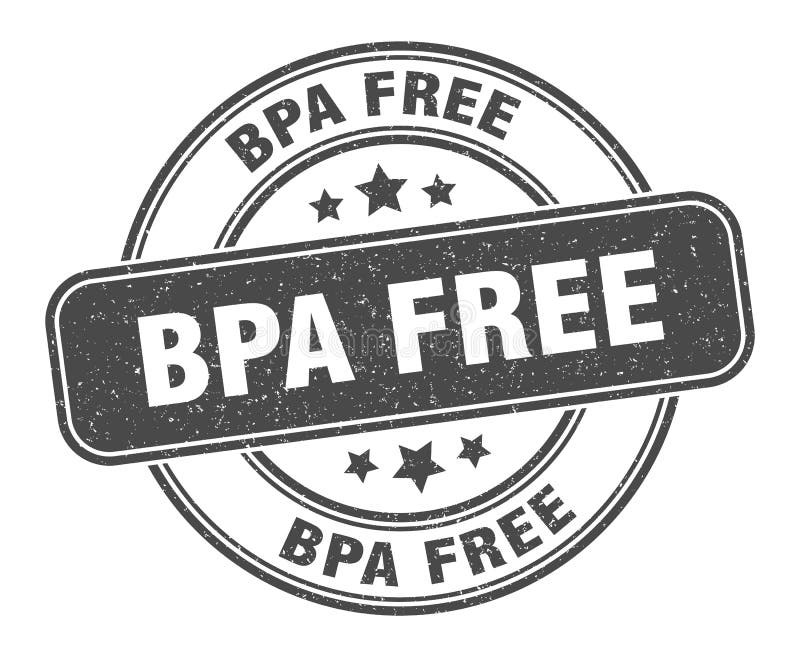 Bpa Free Stamp. Bpa Free Label. Round Grunge Sign Stock Vector