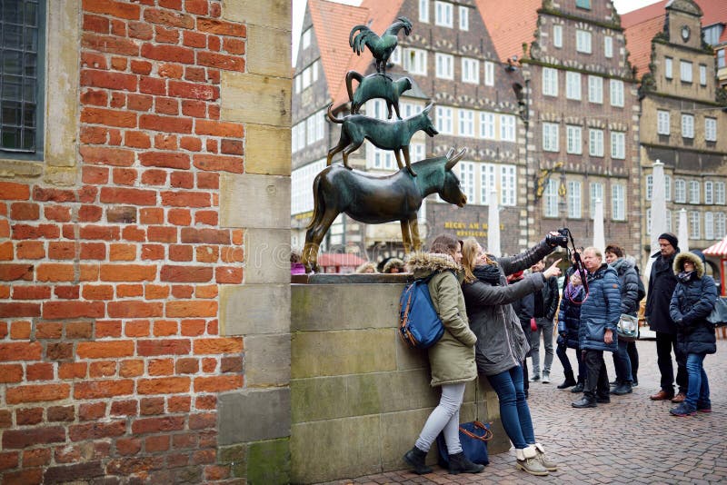 Brême Allemagne 23 Mars 2016 Touristes Prenant Des