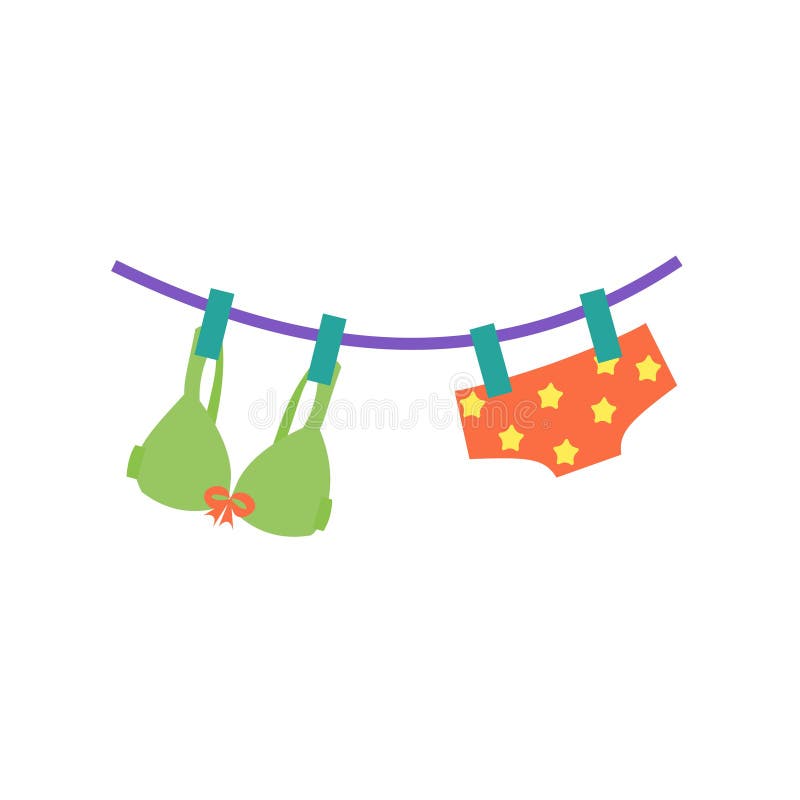 Panties Clothesline Stock Illustrations – 89 Panties Clothesline