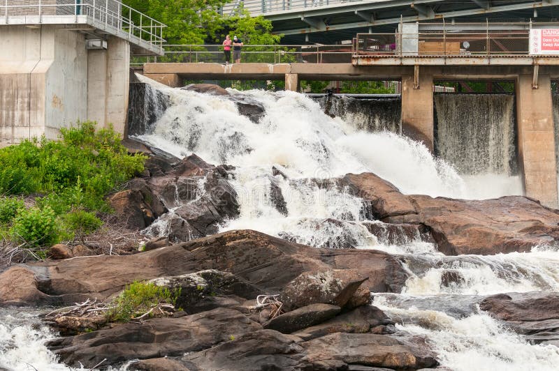 Bracebridge Hydro Falls