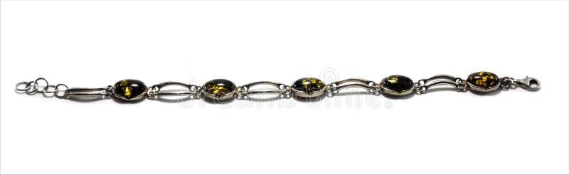 Bracelet with amber