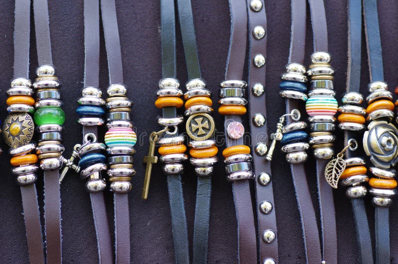 Download Bracelets photo stock. Image du africain, afrique, egypte - 77160482