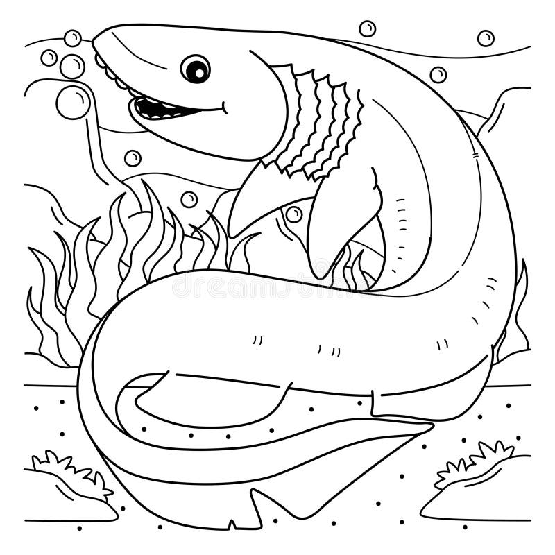 A cute and funny coloring page of a Frilled Shark. Provides hours of coloring fun for children. To color, this page is very easy. Suitable for little kids and toddlers. A cute and funny coloring page of a Frilled Shark. Provides hours of coloring fun for children. To color, this page is very easy. Suitable for little kids and toddlers.