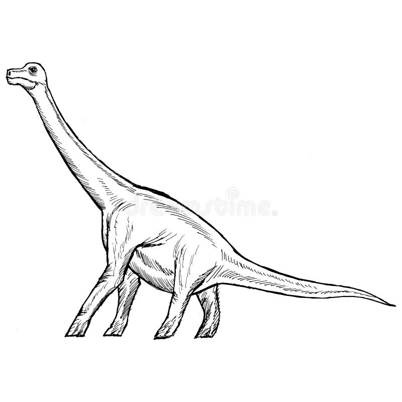 Braquiossauro ilustração do vetor