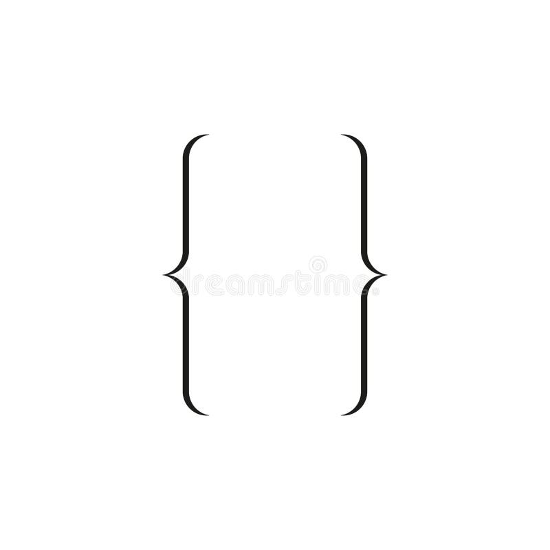 Bracket Icon. Quote Symbol. Simple Vector Illustration On A White  Background. Royalty Free SVG, Cliparts, Vectors, and Stock Illustration.  Image 153223733.