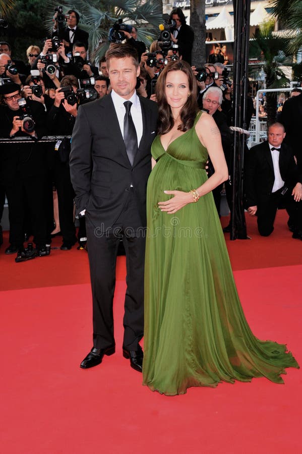 Brad Pitt, Angelina Jolie immagini stock libere da diritti Brad Pitt, Angelina Jolie immagini stock libere da diritti