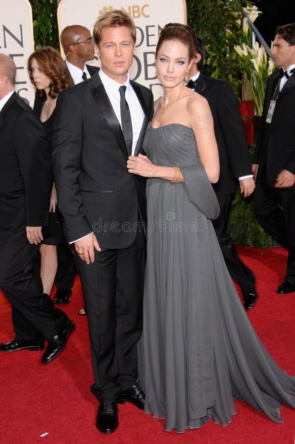 Brad Pitt, Angelina Jolie fotografia stock libera da diritti Brad Pitt, Angelina Jolie fotografia stock libera da diritti