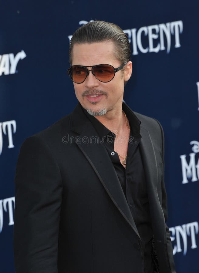 LOS ANGELES, CA - MAY 29, 2014: Brad Pitt at the world premiere of Maleficent at the El Capitan Theatre, Hollywood.