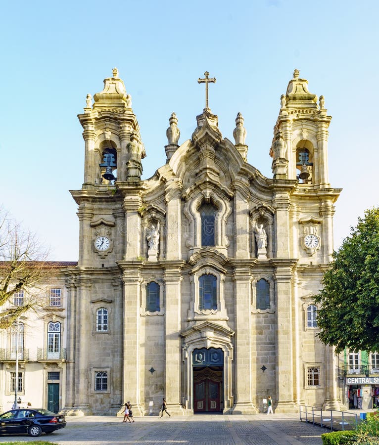 Braga, Portugal 14 août 2017 : La façade du couvent a appelé t photographie stock Braga, Portugal 14 août 2017 : La façade du couvent a appelé t photographie stock