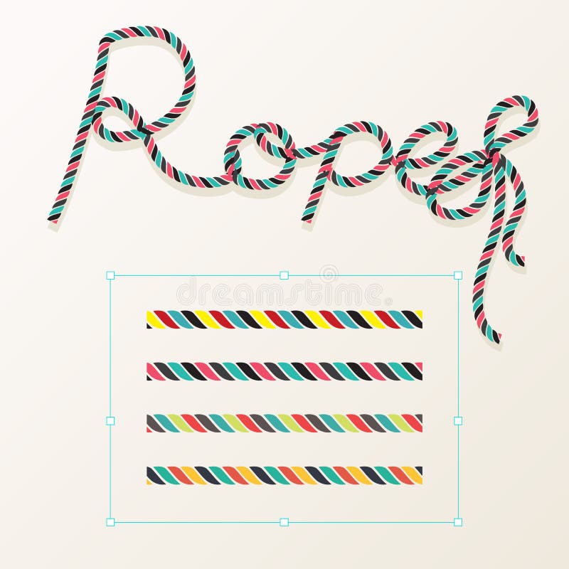 how to draw rope in illustrator