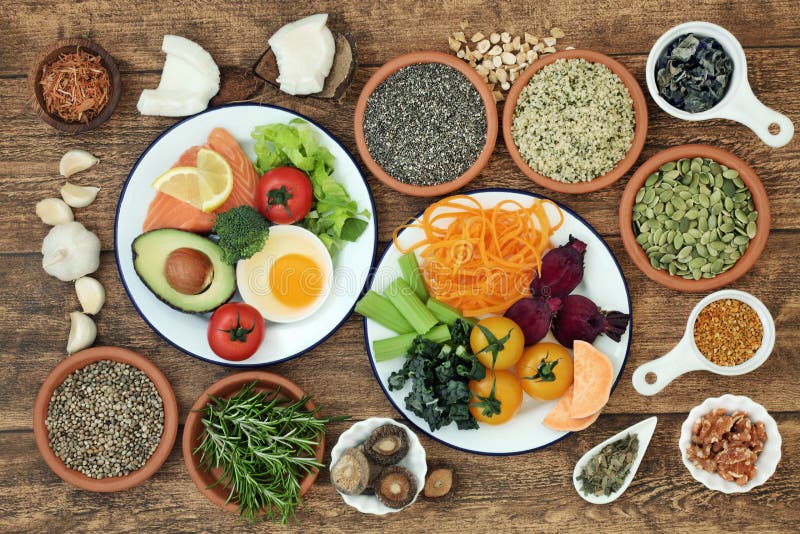Brain Boosting Healthy Super Food image stock