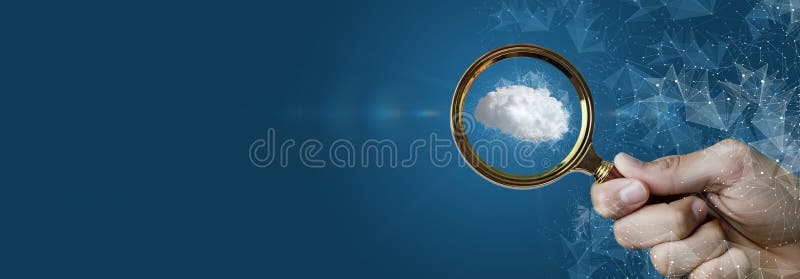 The brain consisting of clouds vector illustration