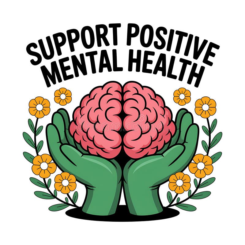 Hand Tree Hold Brain & Flower-Mental Health Shirt Hand Tree Hold Brain & Flower-Mental Health Shirt