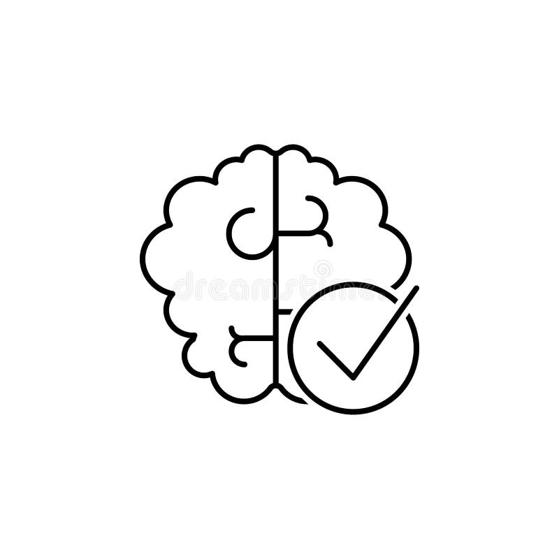 Brain icon. Element of interview icon stock illustration Brain icon. Element of interview icon stock illustration