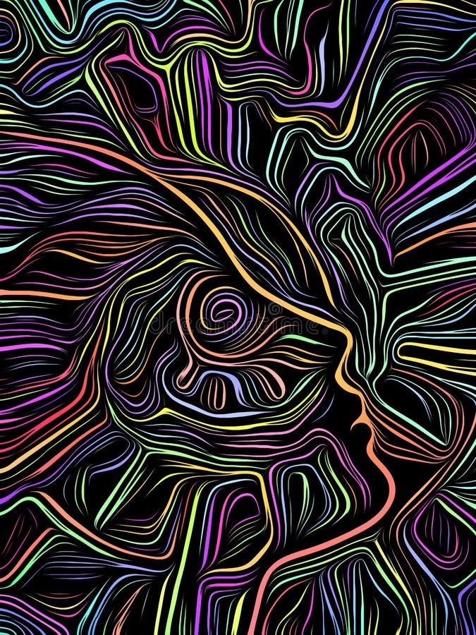 Brain Swirl Woodcut libre illustration Brain Swirl Woodcut libre illustration