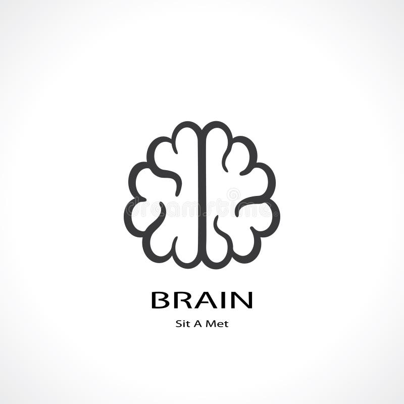 Brain symbol royalty free illustration