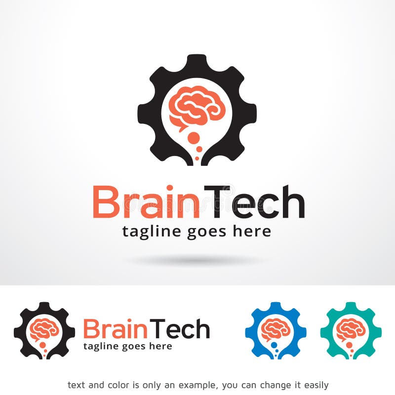 Brain Tech Logo Template Design-Vektor vektor abbildung Brain Tech Logo Template Design-Vektor vektor abbildung