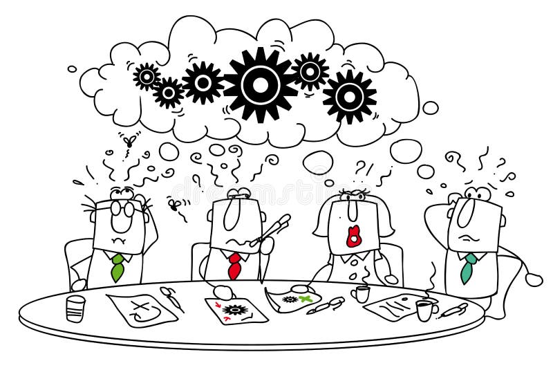 Brainstorming. royalty ilustracja