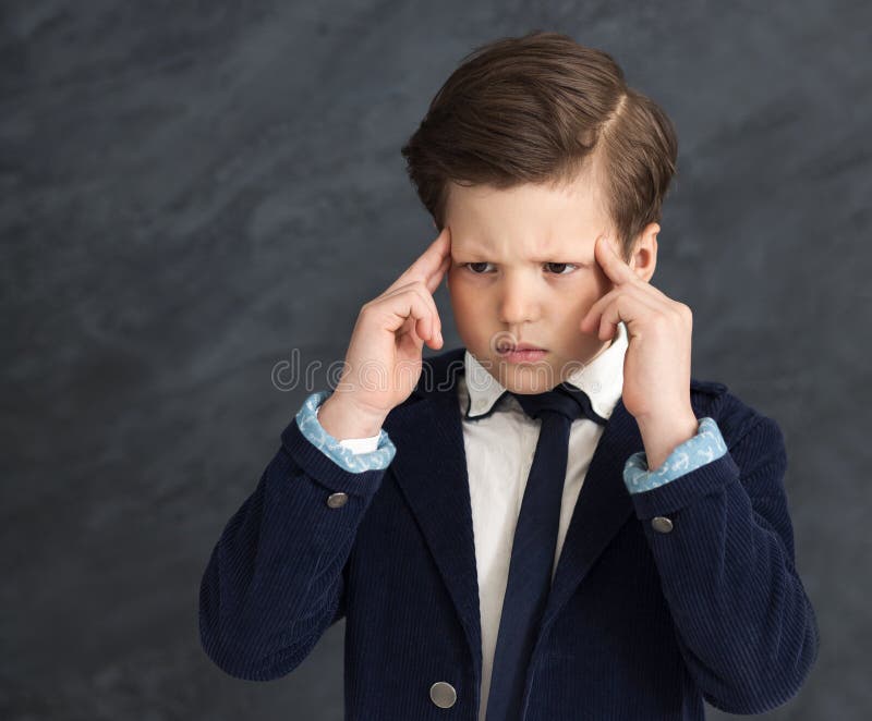 Small business boy concentrated stock photos Small business boy concentrated stock photos