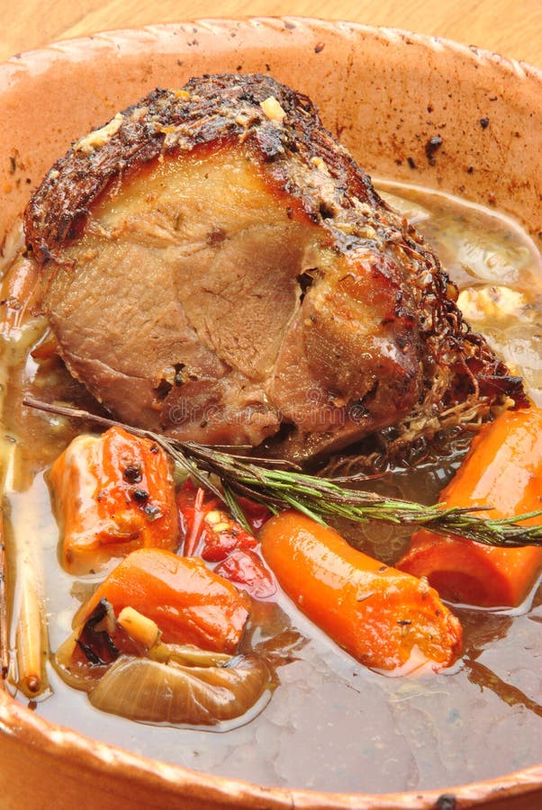 Braised carottmeatrosmarinar några arkivfoton